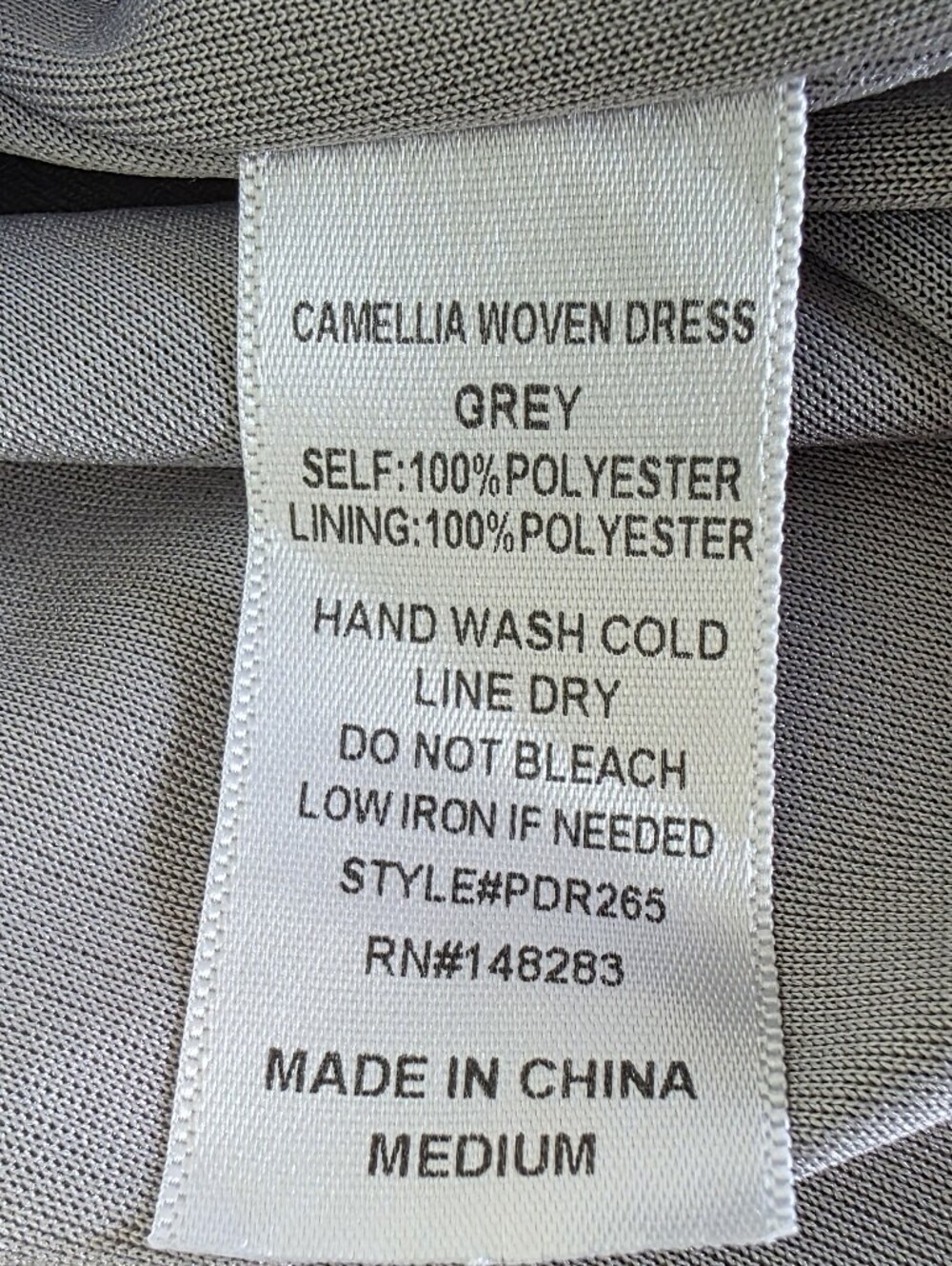 PPLA Light Gray Ruffle Cold-Shoulder Tunic - Picture 13 of 14